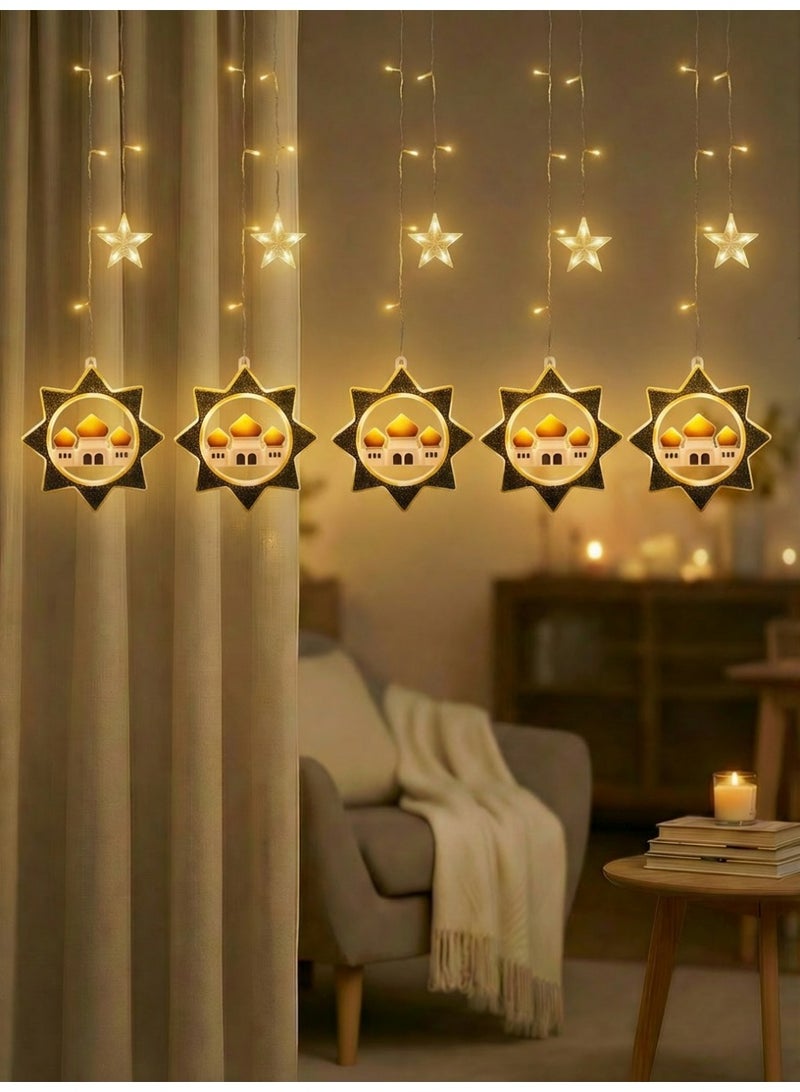 Ramadan Decorations, Ramadan Kareem, Crescent Moon Lights, Star Lights, Islamic Wall Decor, Ramadan Home Decor, Festive Lights, Muslim Holiday Decor, Ramadan Mubarak. 3 Meter